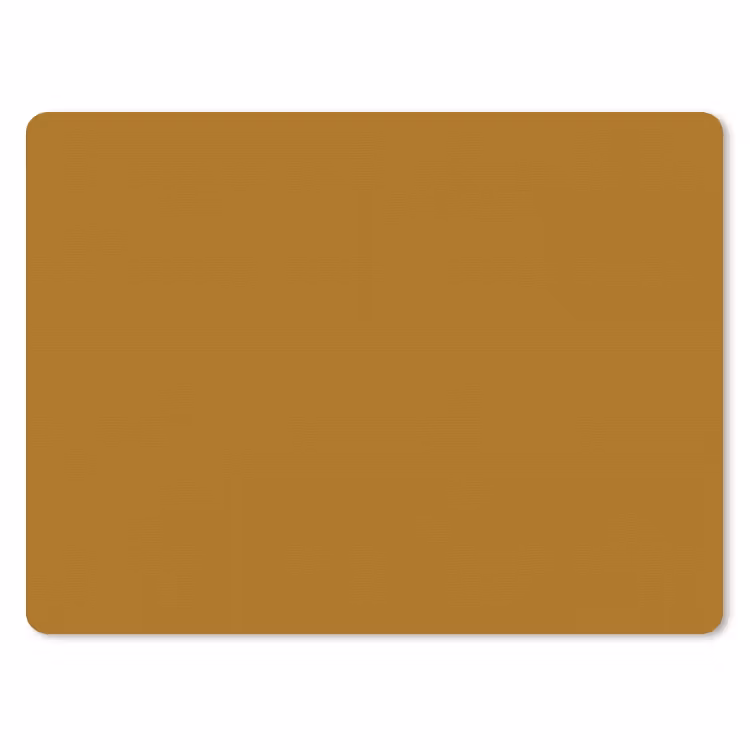 Ocre - Gold - Geel muismat rubber klein 262 -3d