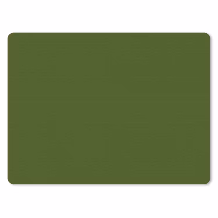 Olive - Drab - Groen muismat rubber klein 262 -3d