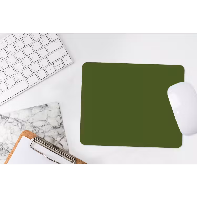 Olive - Drab - Groen muismat rubber klein 262 -witbureau