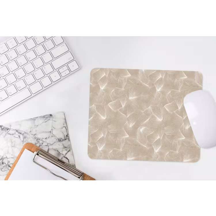 Organisch - Textuur - Beige muismat rubber klein 262 -witbureau