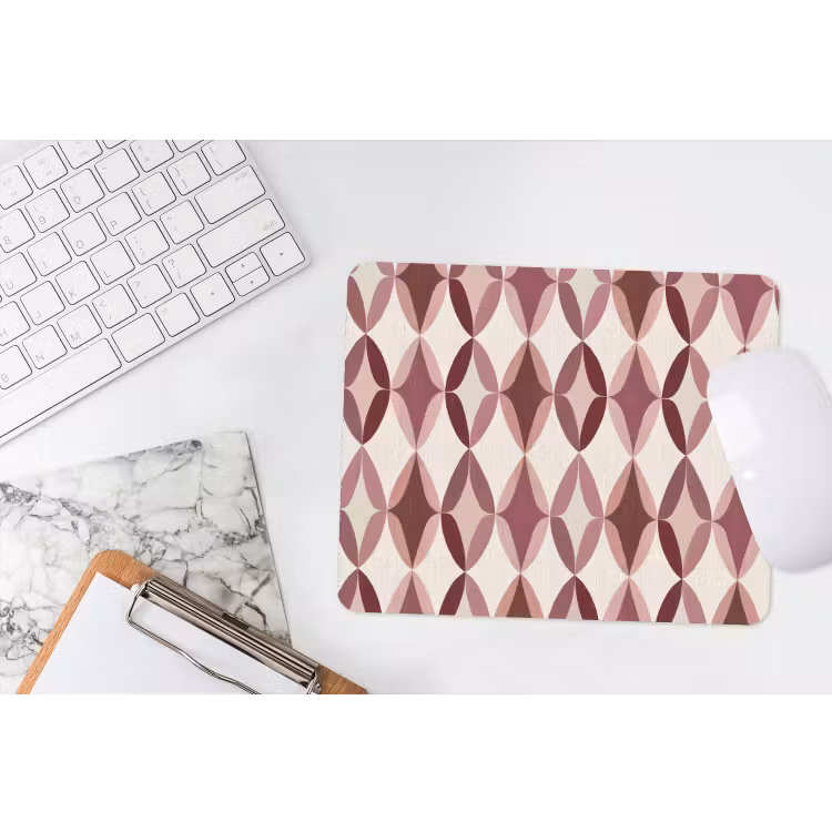 Ovaal - Textuur - Roze muismat rubber klein 262 -witbureau