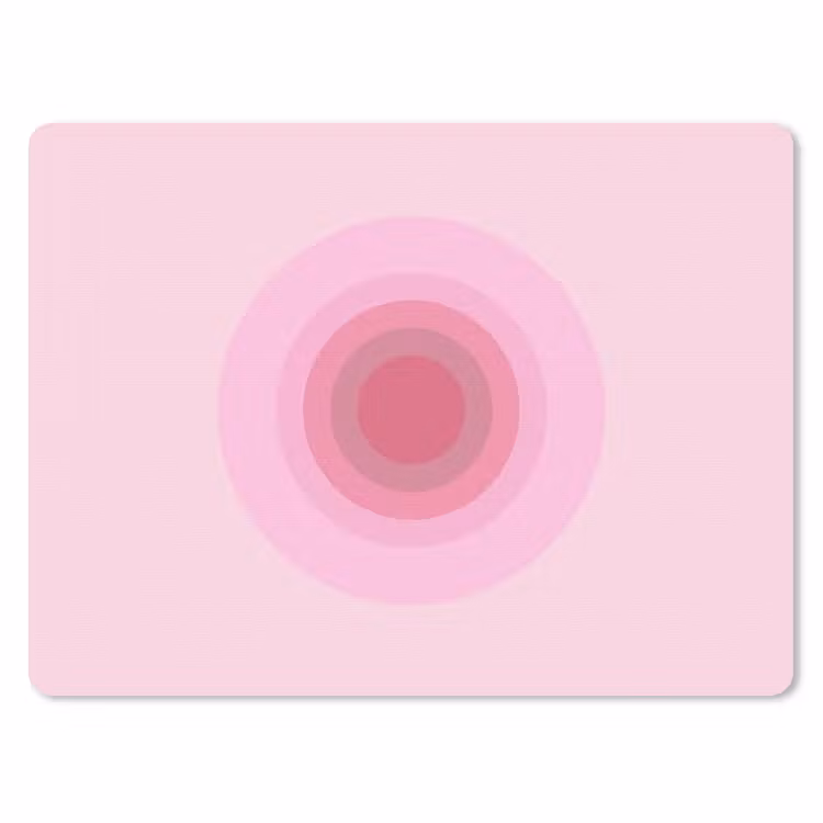 Patroon - Cirkels - Abstract - Roze - Modern muismat rubber klein -3d