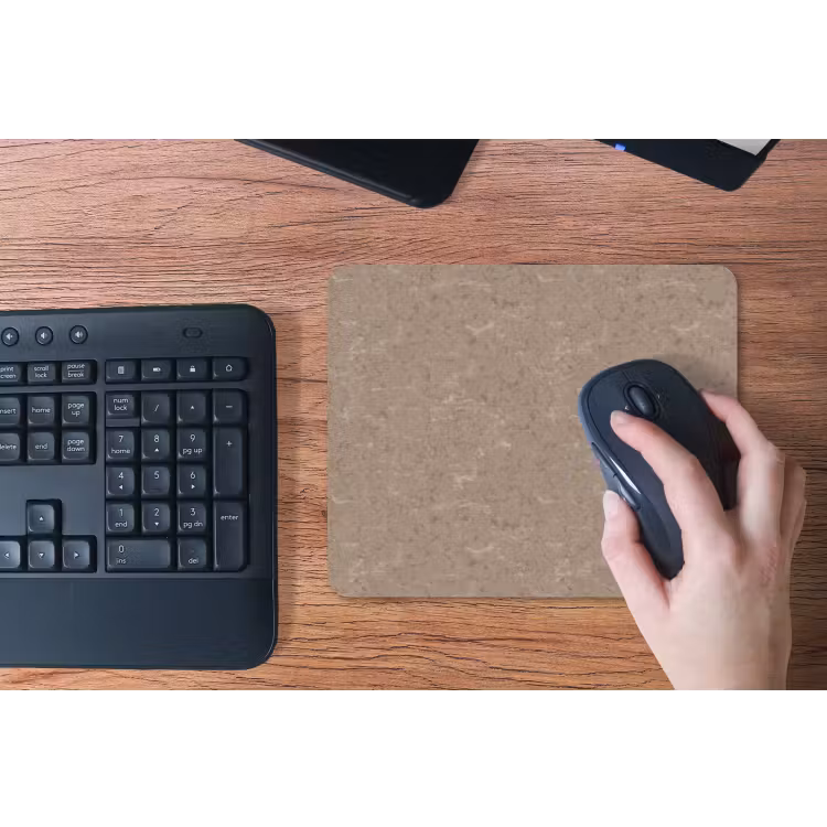 Patroon - Kalksteen - Beige muismat rubber klein 262 -toetsenbord