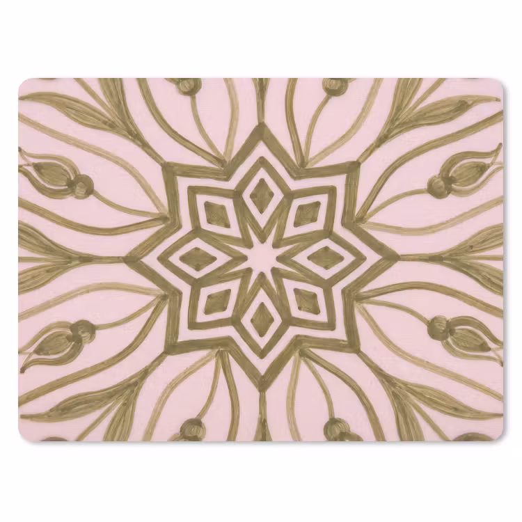 Patroon - Mandala - Decoratie - Abstract - Groen muismat rubber klein -3d