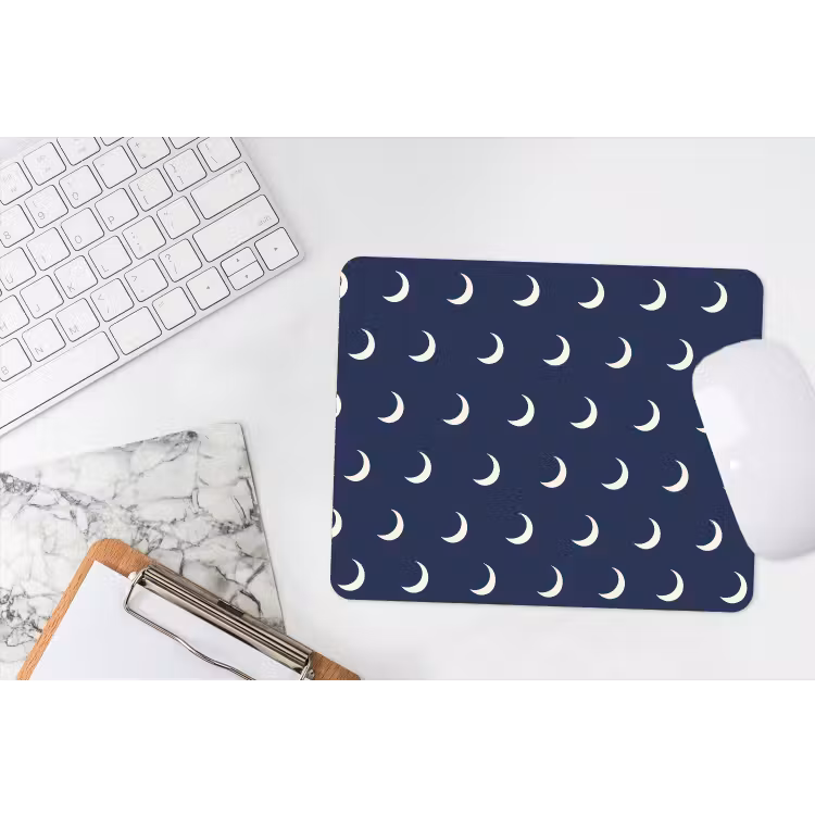 Patroon - Manen - Blauw muismat rubber klein 262 -witbureau