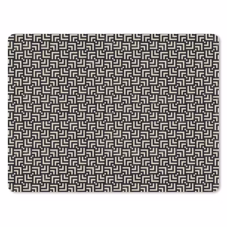 Patroon - Marmer - Zwart muismat rubber klein 262 -3d