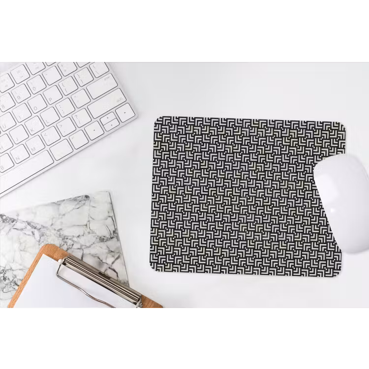 Patroon - Marmer - Zwart muismat rubber klein 262 -witbureau