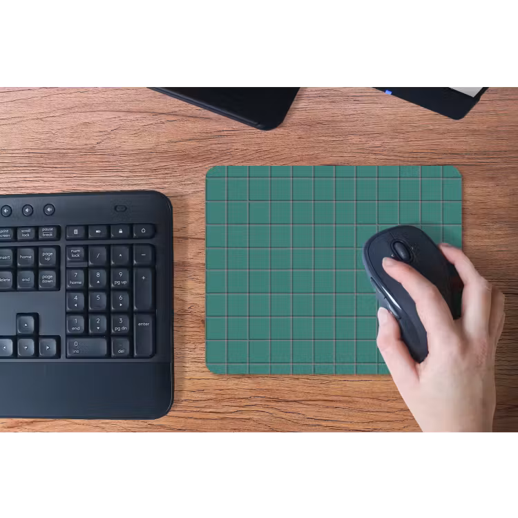 Patroon - Patroon - Smaragd muismat rubber klein 262 -toetsenbord