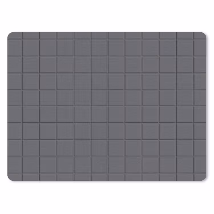 Patroon - Tegel - Grafiet - Grijs muismat rubber klein 262 -3d