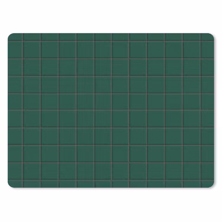 Patroon - Tegels - Dennen - Groen muismat rubber klein 262 -3d