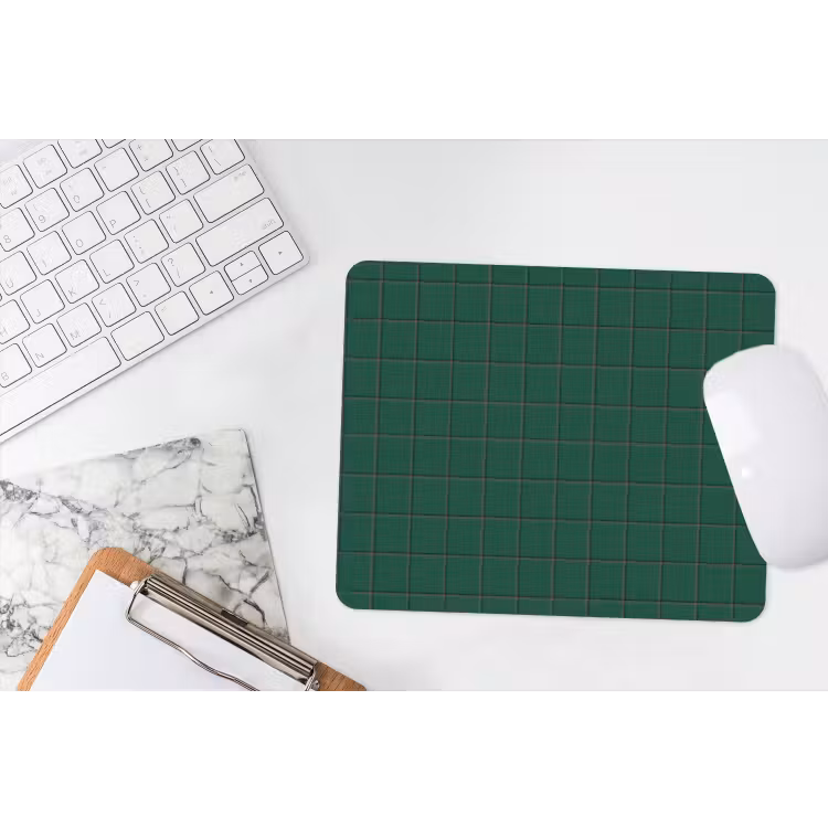 Patroon - Tegels - Dennen - Groen muismat rubber klein 262 -witbureau