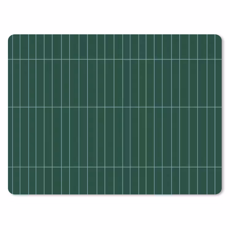 Patroon - Tegels - Donkergroen muismat rubber klein 262 -3d