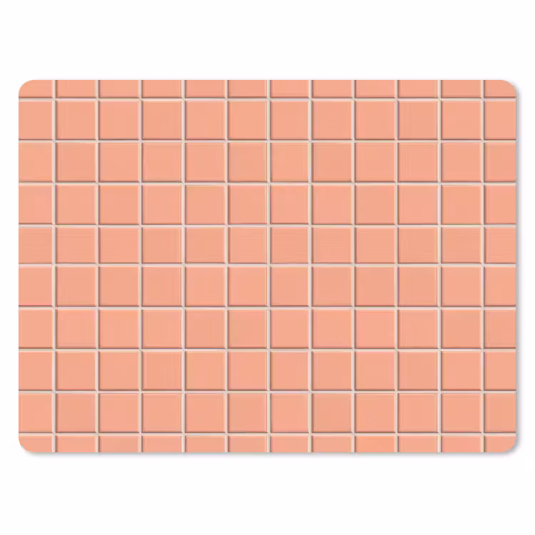 Patroon - Tegels - Perzik muismat rubber klein 262 -3d