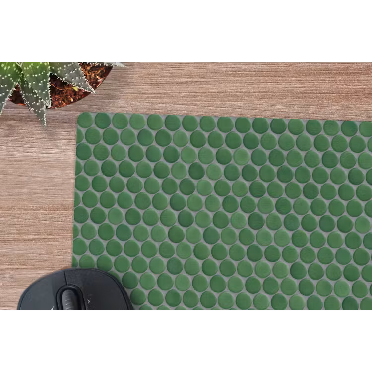 Penny - Mozaïek - Bosgroen - Green muismat rubber klein 262 -closeup