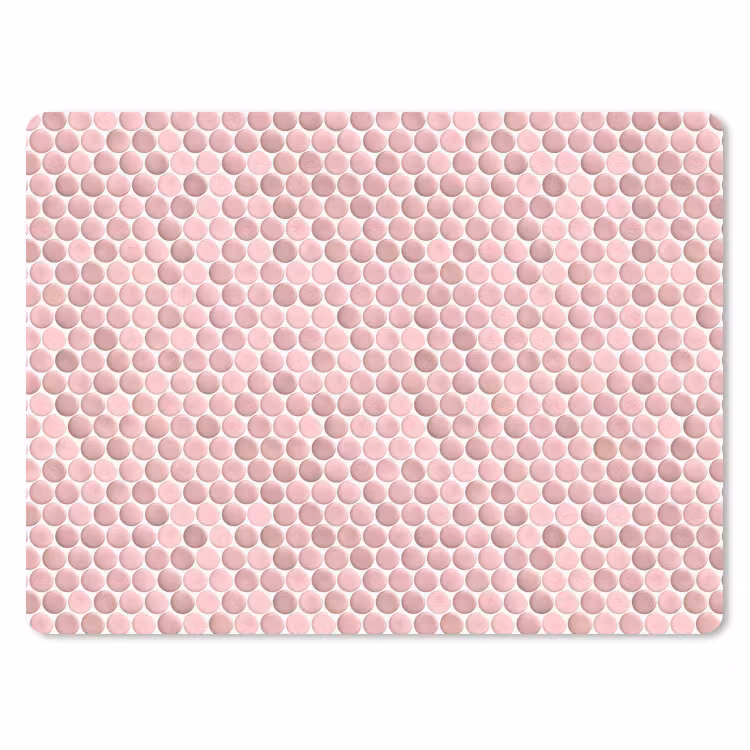 Penny - Mozaïek - Lichtroze muismat rubber klein 262 -3d