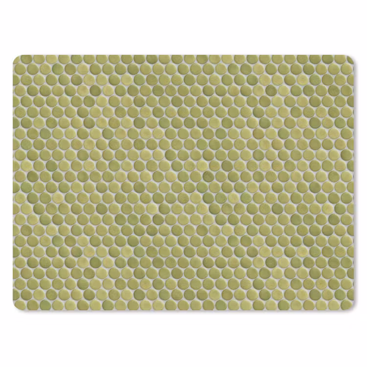 Penny - Mozaïek - Olijfgroen muismat rubber klein 262 -3d