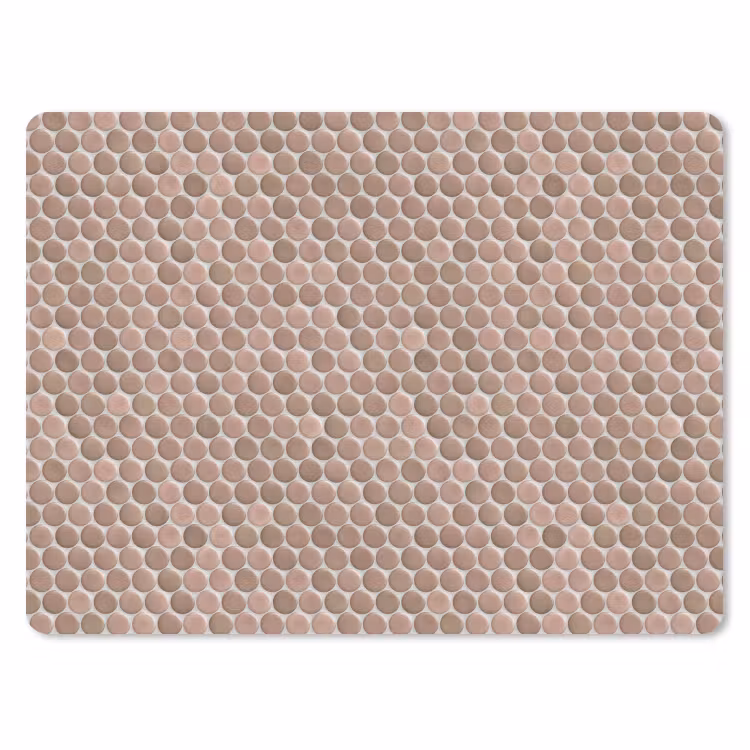 Penny - Mozaïek - Oudroze - Terracotta muismat rubber klein 262 -3d