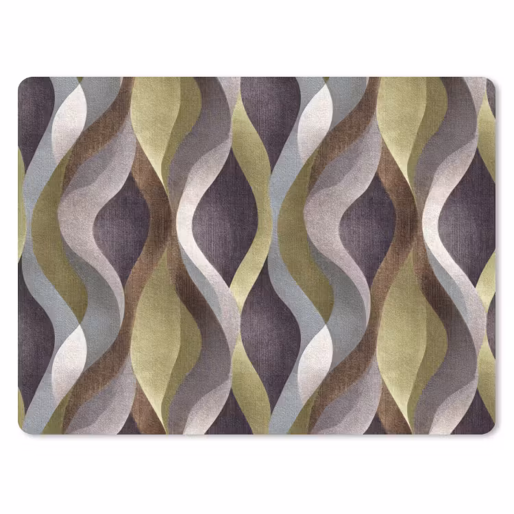 Retro - Banen - Kleurrijk muismat rubber klein 262 -3d