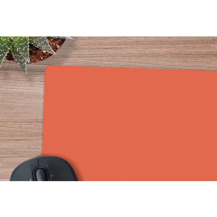 Rustic - Clay - Oranje muismat rubber klein 262 -closeup