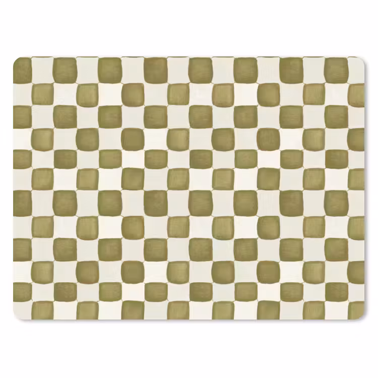 Schaak - Patroon - Groen muismat rubber klein 262 -3d