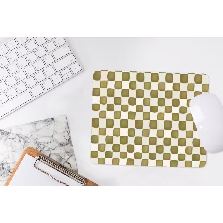 Schaak - Patroon - Groen muismat rubber klein 262 -witbureau