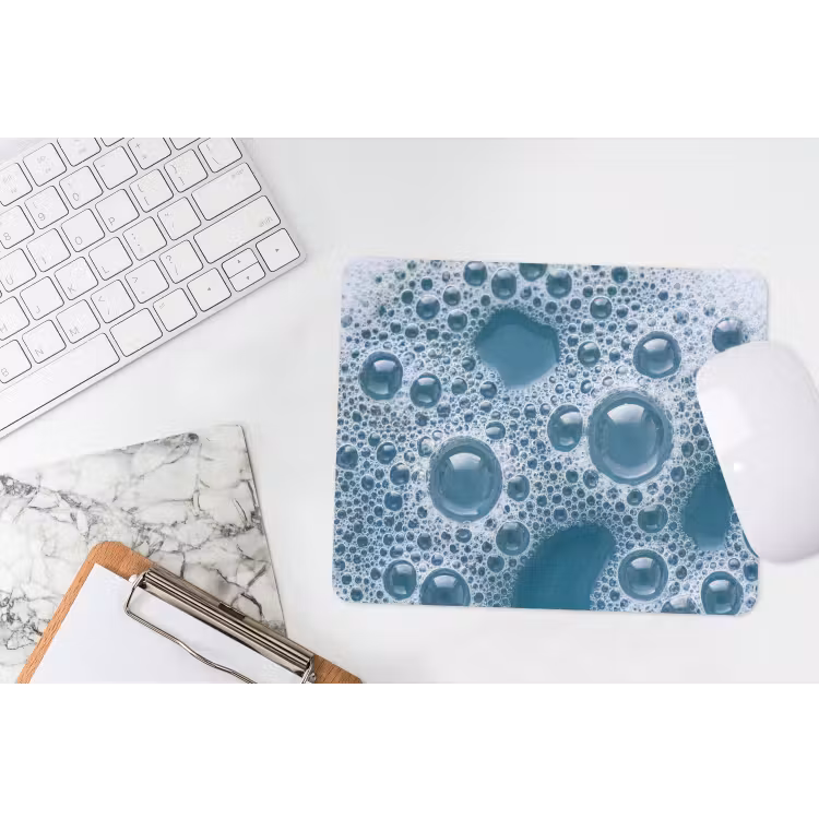 Schuim - Water - Textuur muismat rubber klein -witbureau