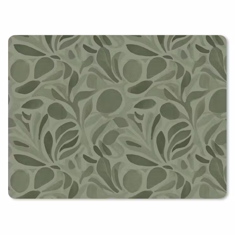 Sereen - Bladeren - Groen muismat rubber klein 262 -3d