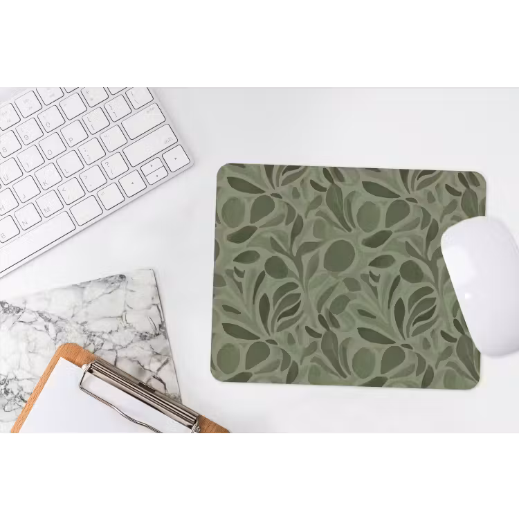 Sereen - Bladeren - Groen muismat rubber klein 262 -witbureau