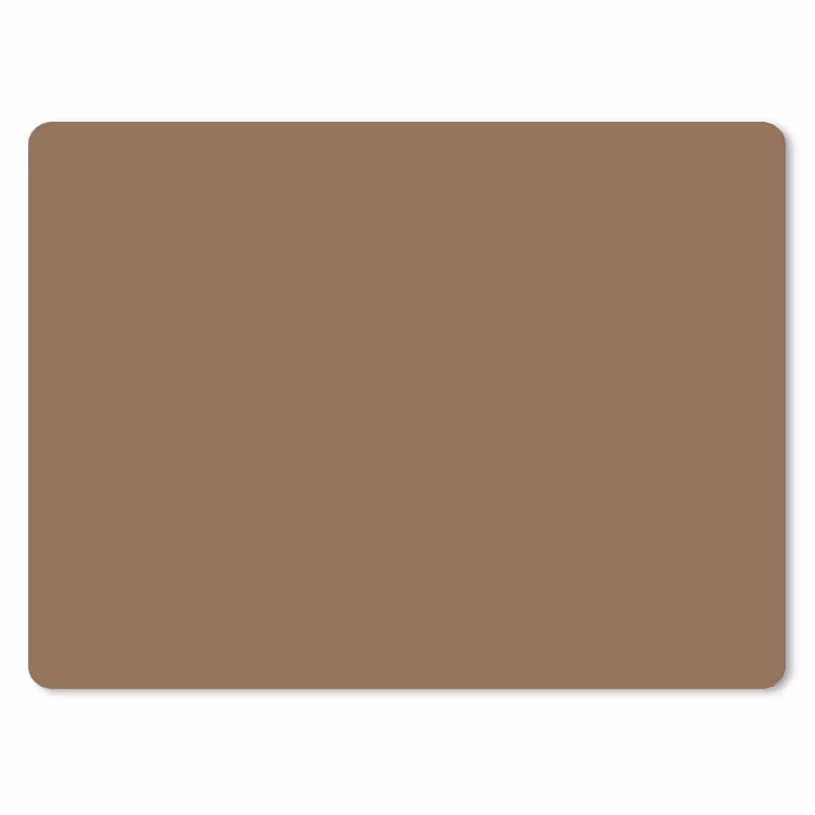 Soft - Walnut - Bruin muismat rubber klein 262 -3d