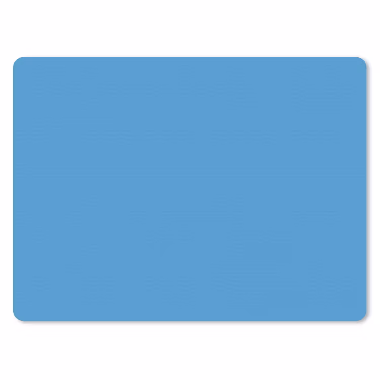 Steel - Blue - Blauw muismat rubber klein 262 -3d