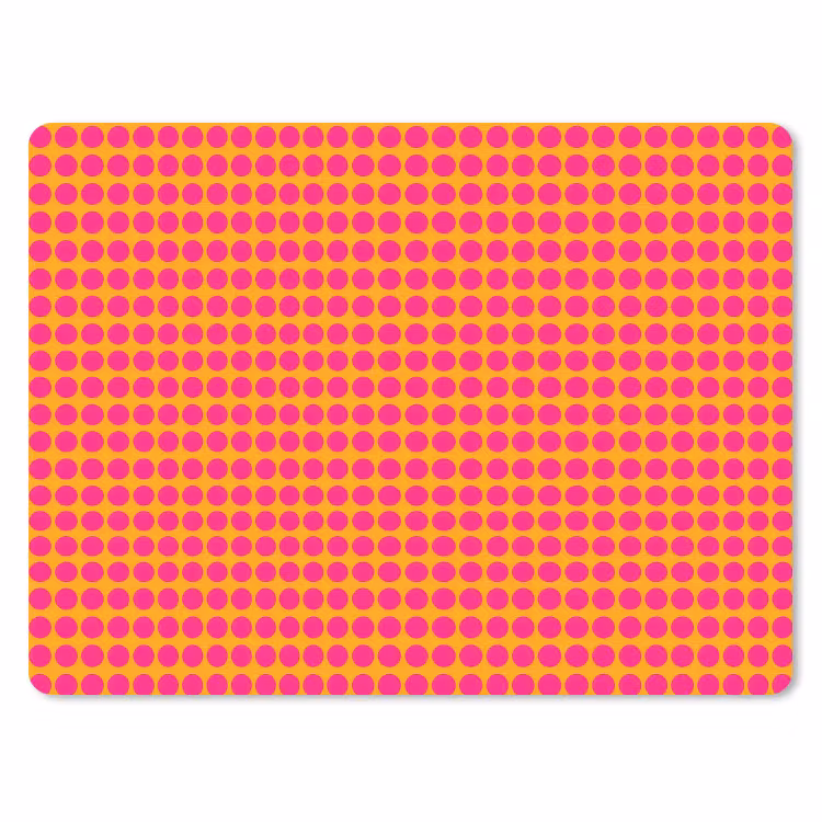Stippen - Patroon - Oranje muismat rubber klein 262 -3d