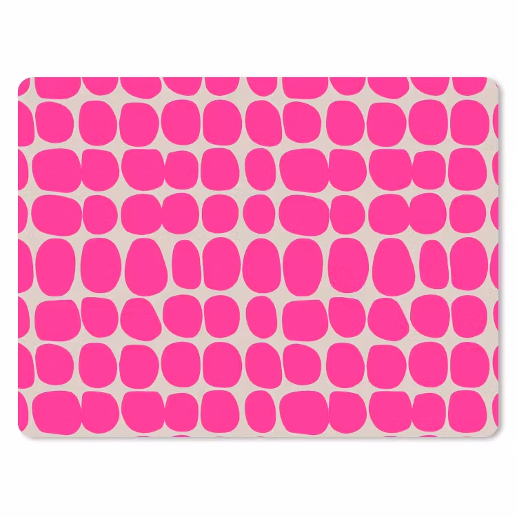 Stippen - Patroon - Roze muismat rubber klein 262 -3d