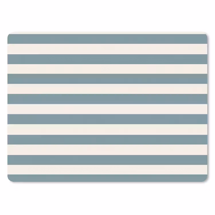 Strepen - Modern - Blauw muismat rubber klein 262 -3d