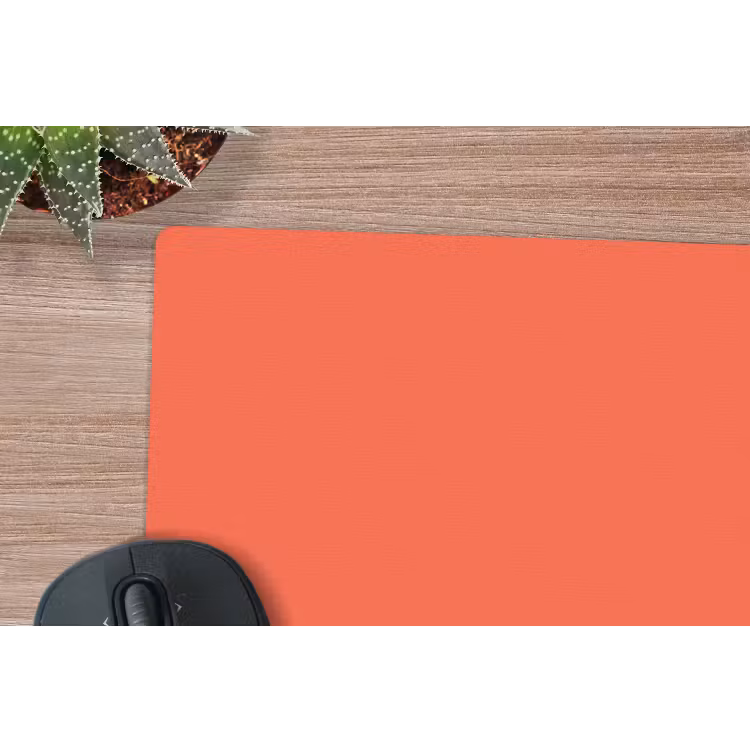 Sunset - Salmon - Oranje muismat rubber klein 262 -closeup