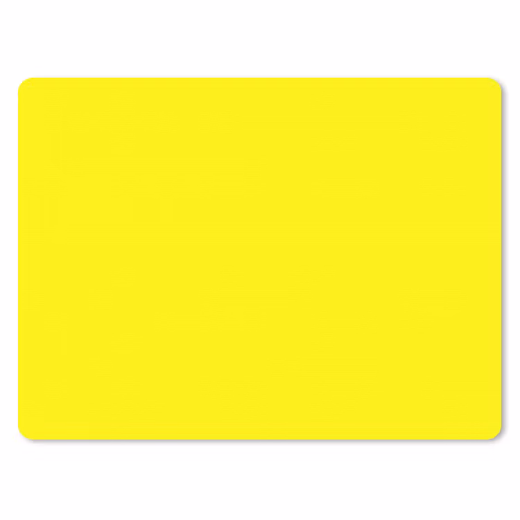Sunshine - Glow - Geel muismat rubber klein 262 -3d
