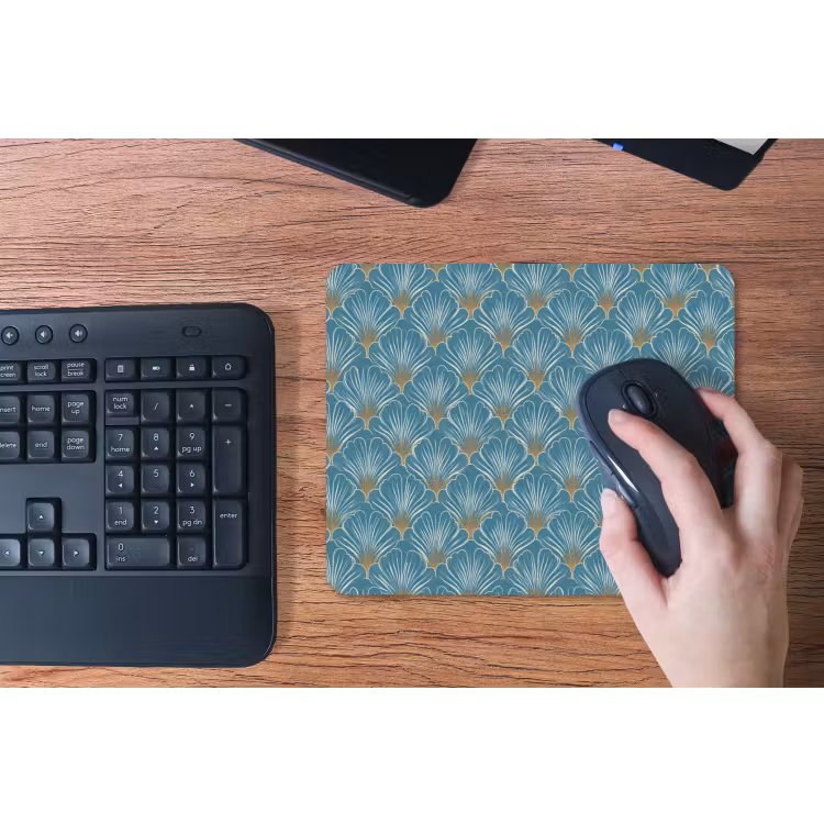 Symmetrisch - Patroon - Blauw muismat rubber klein 262 -toetsenbord