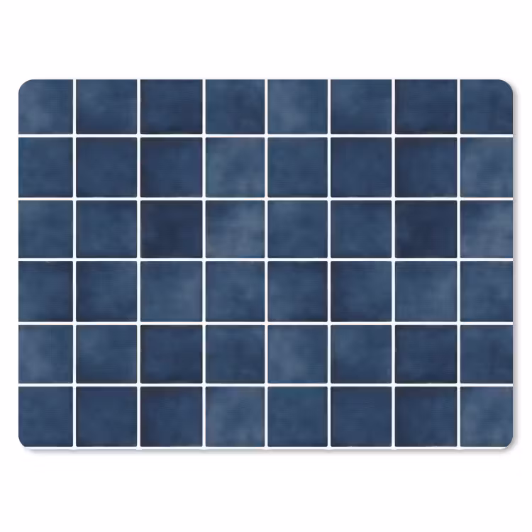 Tegel - Modern - Blauw muismat rubber klein 262 -3d