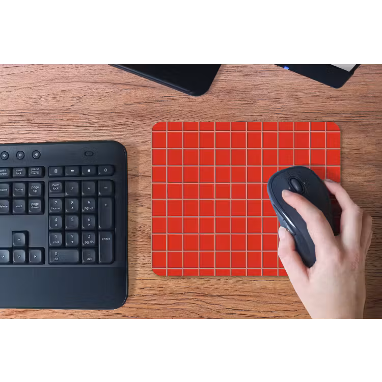 Tegel - Patroon - Kersen - Rood muismat rubber klein 262 -toetsenbord
