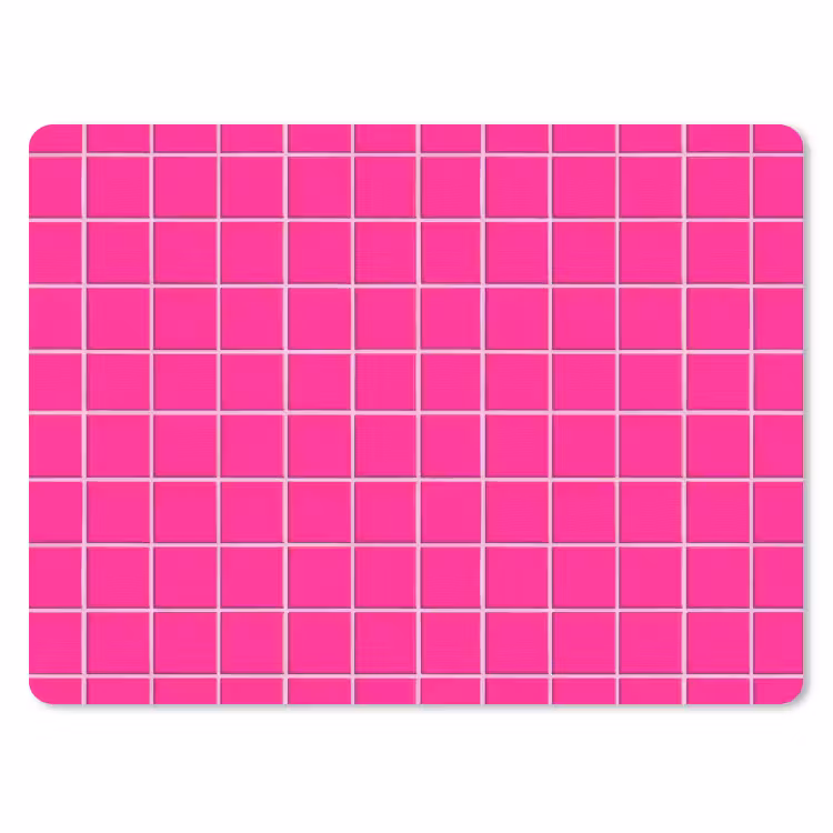Tegels - Vierkant - Fuchsia muismat rubber klein 262 -3d