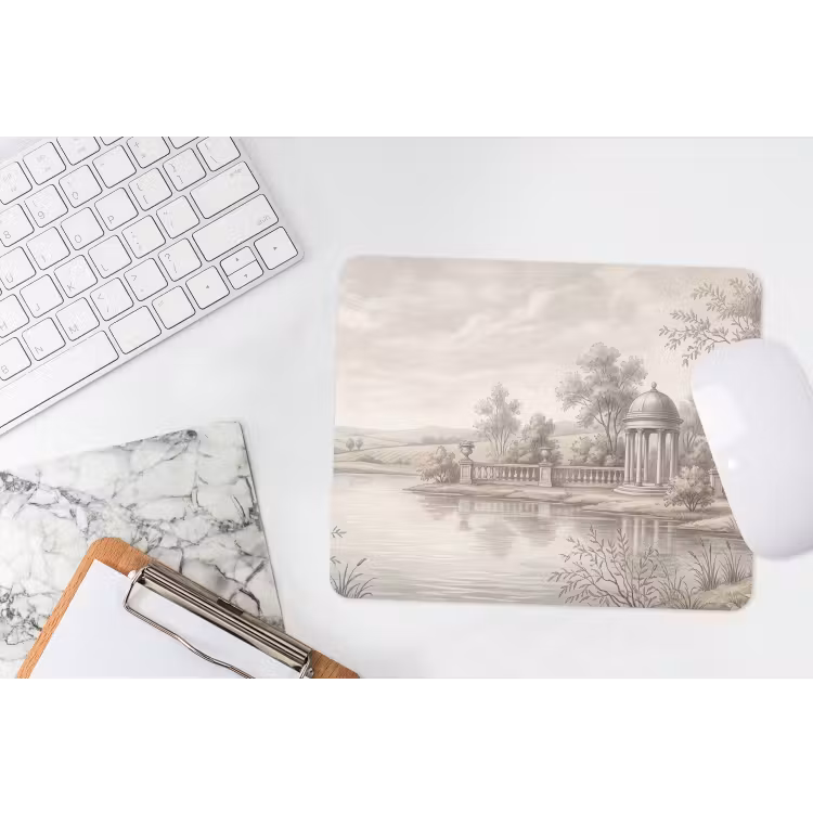 Terras - Water - Natuur - Landschap muismat rubber klein -witbureau