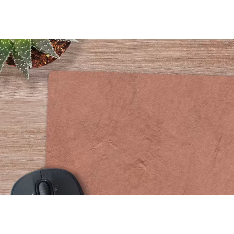 Textuur - Roodbruin - Grof - Modern muismat rubber klein -closeup
