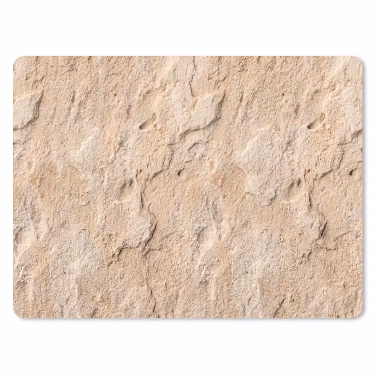Textuur - Steen - Natuur - Beige muismat rubber klein -3d