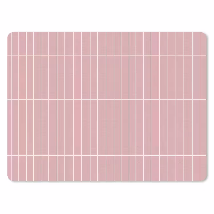 Verticaal - Wandtegel - Lichtroze muismat rubber klein 262 -3d