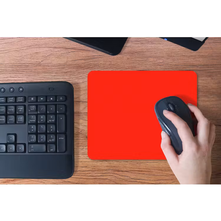 Vibrant - Vermilion - Rood muismat rubber klein 262 -toetsenbord
