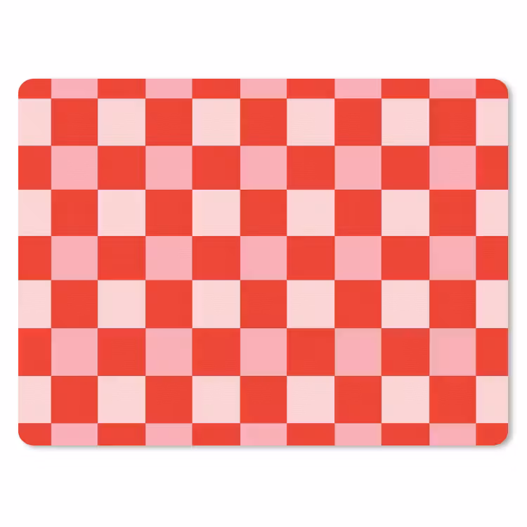 Vierkant - Klassiek - Rood muismat rubber klein 262 -3d