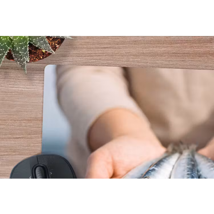 Muismat - Vis - Handen - Natuur - Vis - Handen - Natuur muismat rubber klein