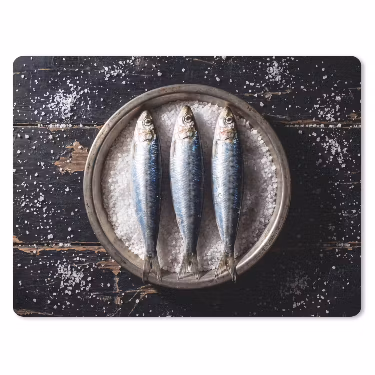 Muismat - Vis - Zout - Eten - Vis - Zout - Eten muismat rubber klein