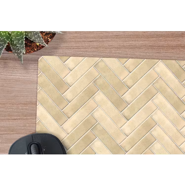 Visgraat - Tegel - Zand muismat rubber klein 262 -closeup