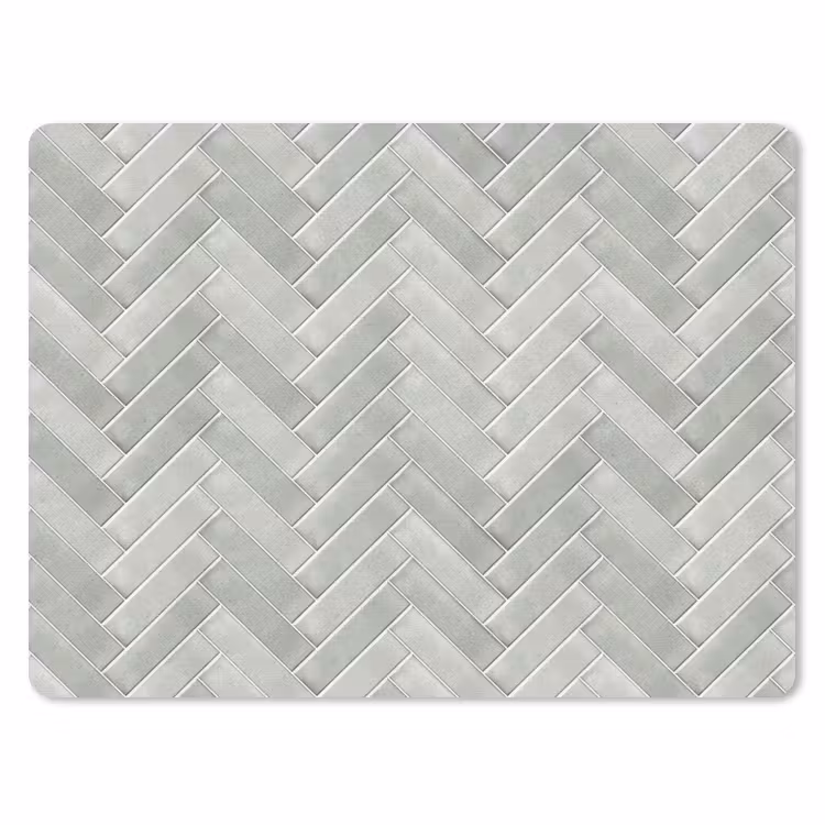 Visgraat - Wandtegel - Grijs muismat rubber klein 262 -3d