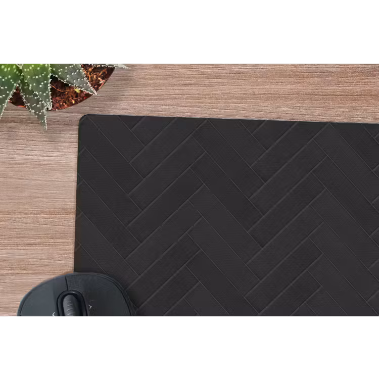 Visgraat - Wandtegel - Mat - Zwart muismat rubber klein 262 -closeup